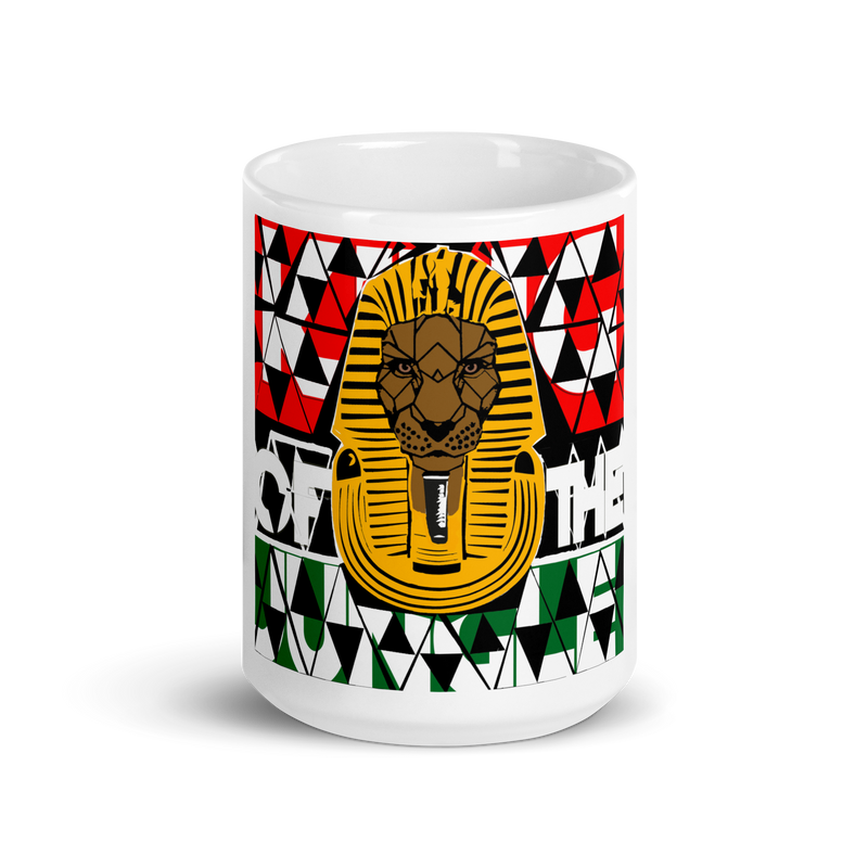 King of the Jungle White glossy mug