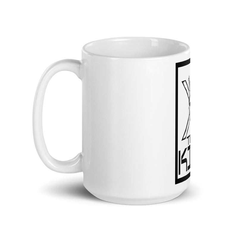 X The King White glossy mug