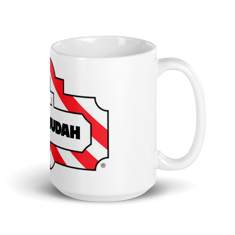 Lion Of Judah Friday Wordplay Spinoff Design White glossy mug