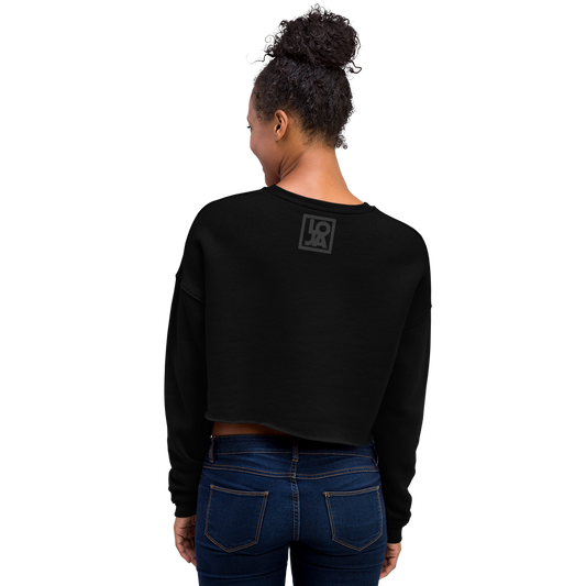 Lion Of Judah Black Logo Crop Sweatshirt