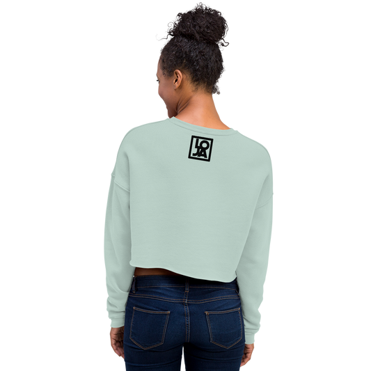 KROSS-WORD-PUZZLE Crop Sweatshirt