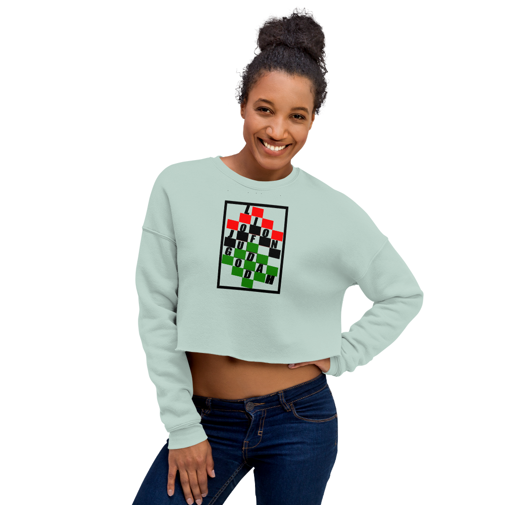 KROSS-WORD-PUZZLE Crop Sweatshirt