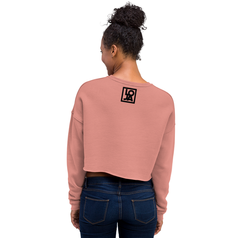 KROSS-WORD-PUZZLE Crop Sweatshirt