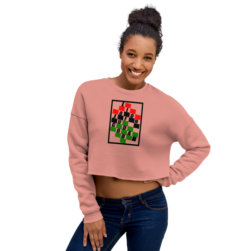 KROSS-WORD-PUZZLE Crop Sweatshirt