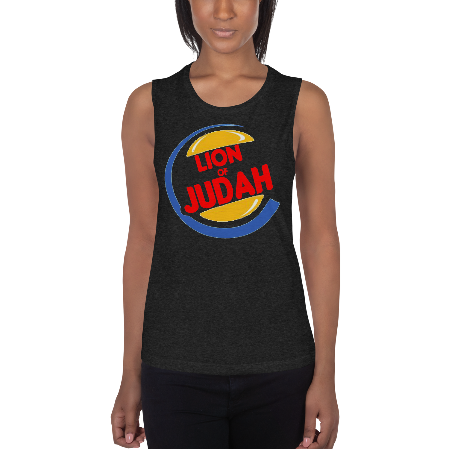 Lion Of Judah (BK) Burger King Spinoff Design Ladies’ Muscle Tank