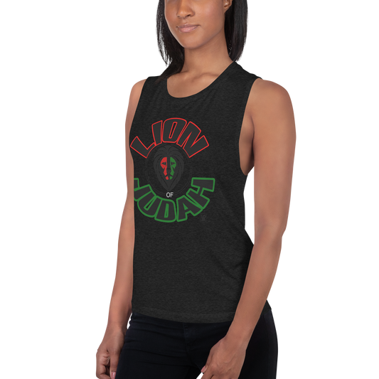 Lion Of Judah-Design Ladies’ Muscle Tank