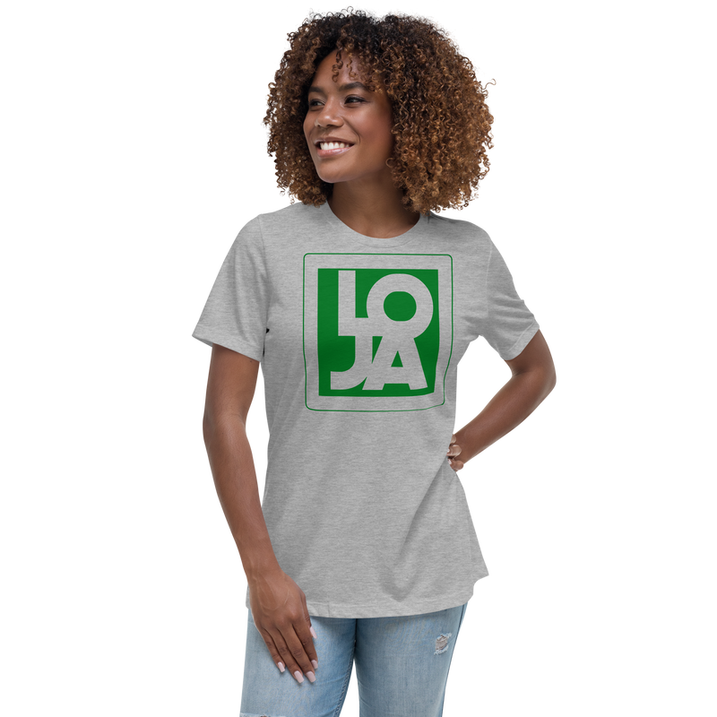 Lion Of Judah Apparel Logo Green Frog Color Women's Relaxed T-Shirt