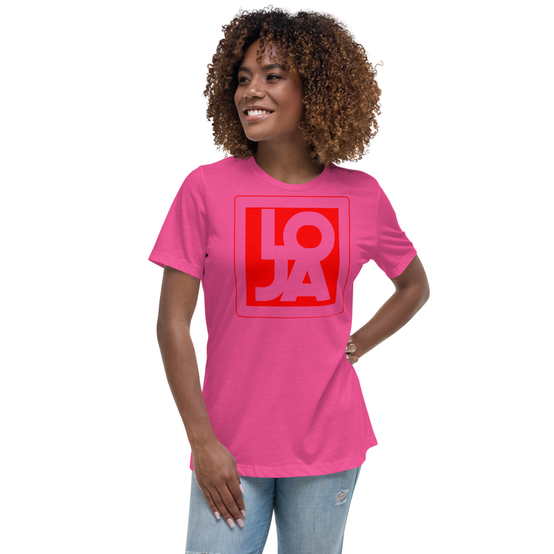Lion Of Judah Apparel Logo Fire Engine Red Women's Relaxed T-Shirt