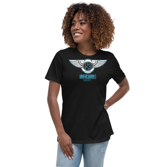 Lion Of Judah Baby Blue logo Women's Relaxed T-Shirt