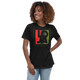 REd BlacK GreeN Lion Of Judah Apparel Logo Women's Relaxed T-Shirt