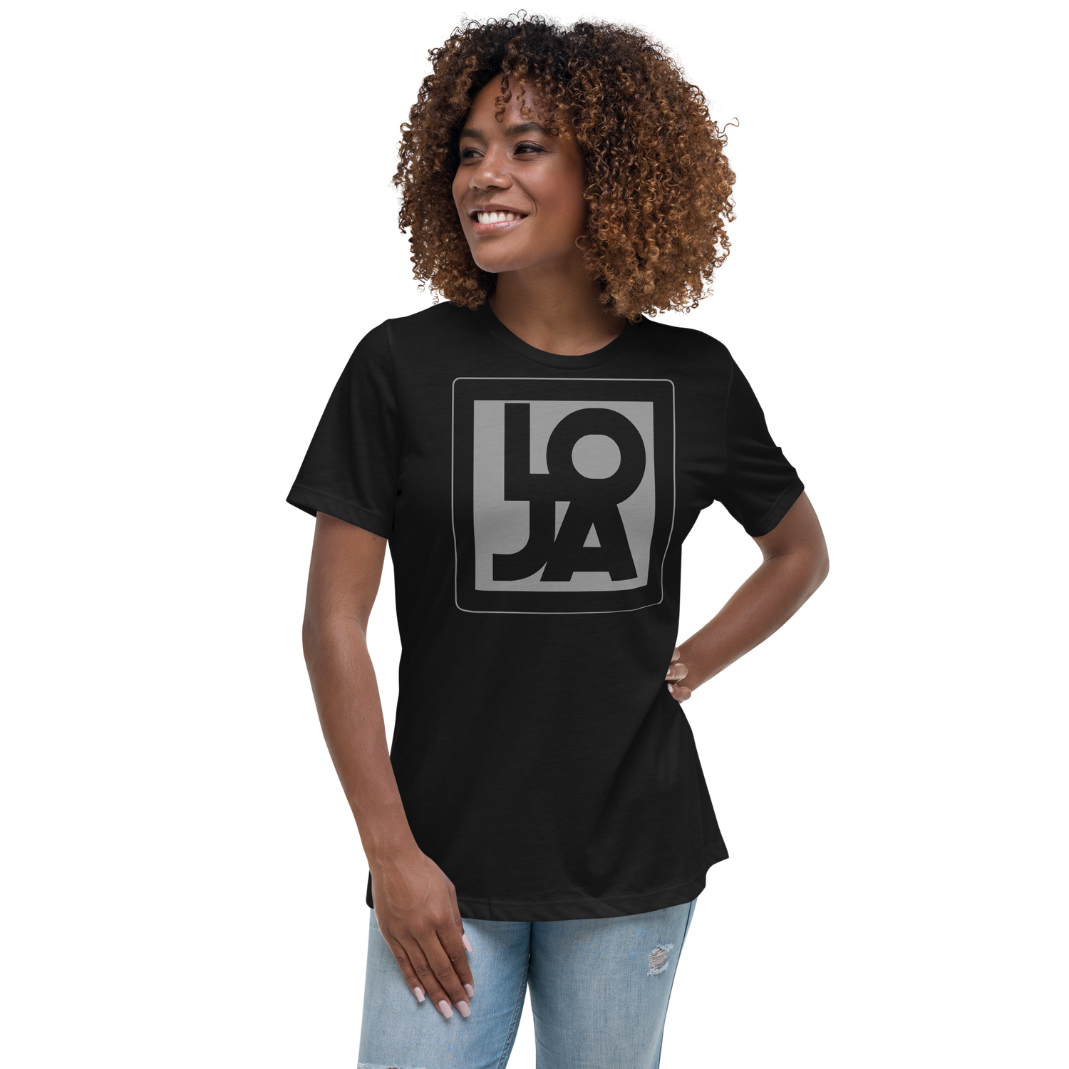 Space Grey Lion Of Judah Apparel Logo Women's Relaxed T-Shirt