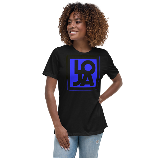 Planet Earth Blue Lion Of Judah Apparel Logo Women's Relaxed T-Shirt