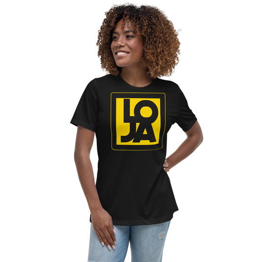 Lion Of Judah Apparel Logo High Energy bright Sun Star Yellow Women's Relaxed T-Shirt