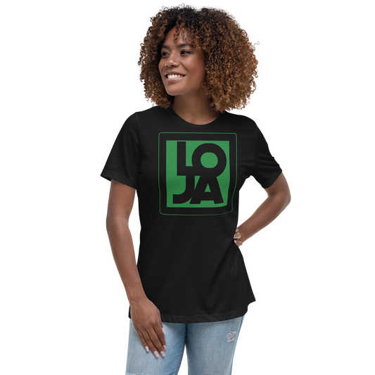 Lion Of Judah Apparel Logo Green Frog Color Women's Relaxed T-Shirt