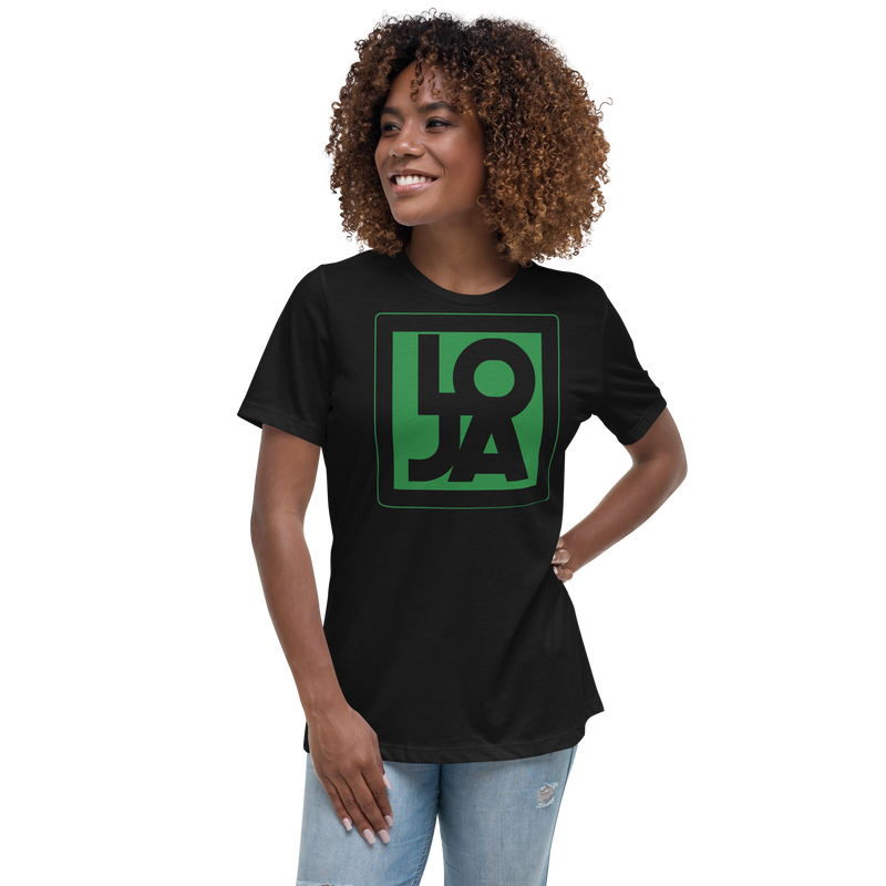 Lion Of Judah Apparel Logo Green Frog Color Women's Relaxed T-Shirt
