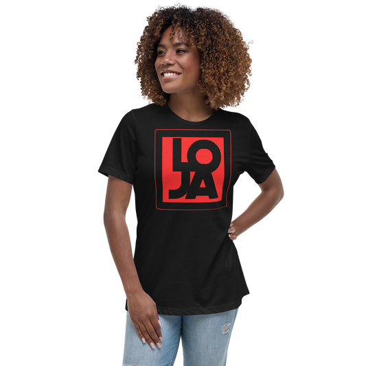 Lion Of Judah Apparel Logo Fire Engine Red Women's Relaxed T-Shirt