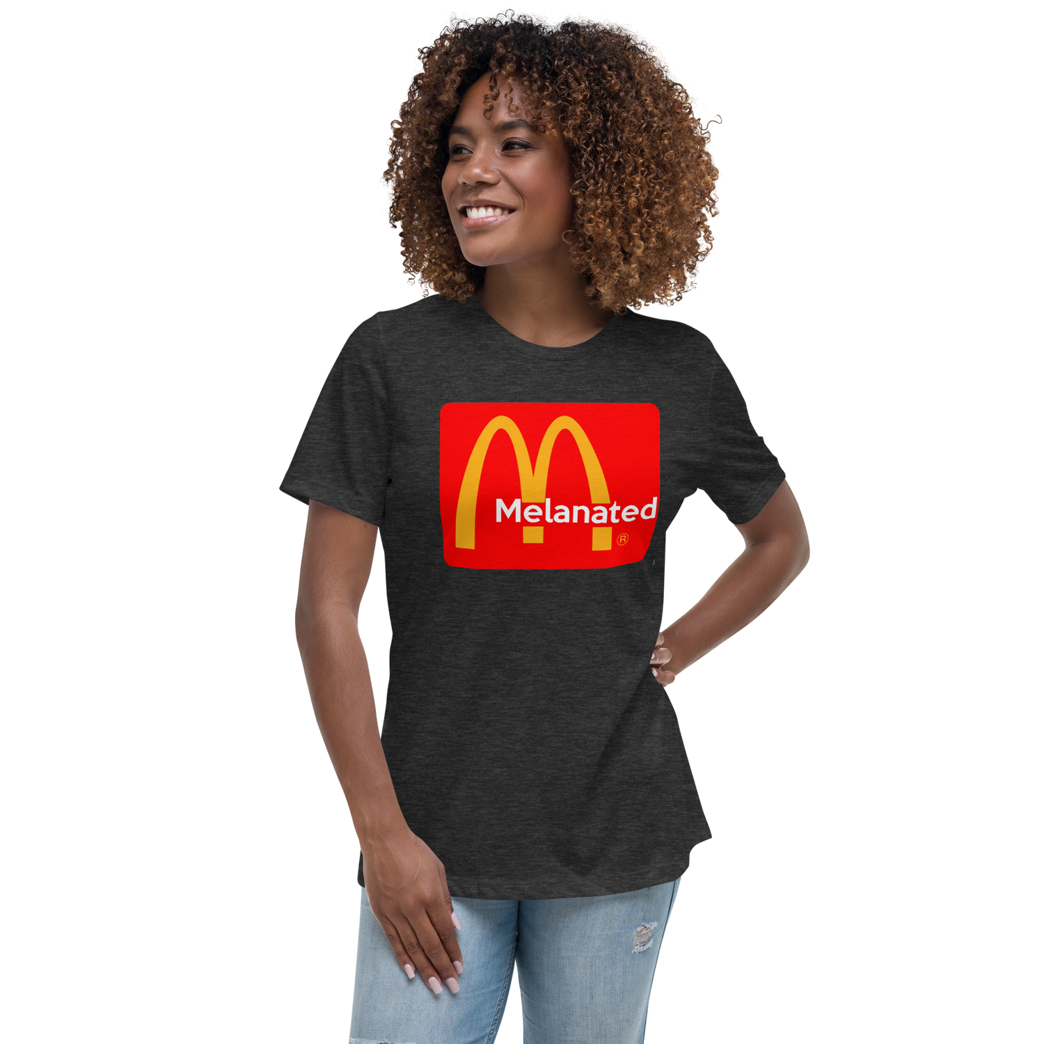 McDonalds Melanated Logo Women's Relaxed T-Shirt