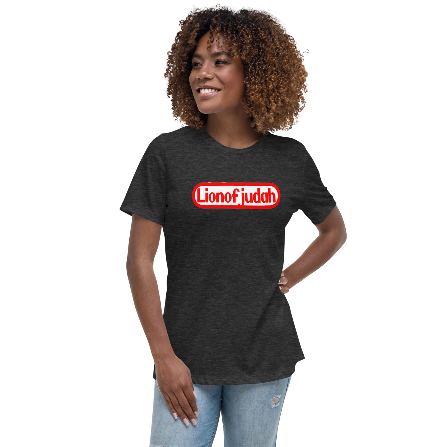 Lion Of Judah Nintendo Wordplay Spinoff Design Women's Relaxed T-Shirt