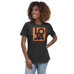 Texas Longhorn Orange Lion Of Judah Apparel Logo Women's Relaxed T-Shirt