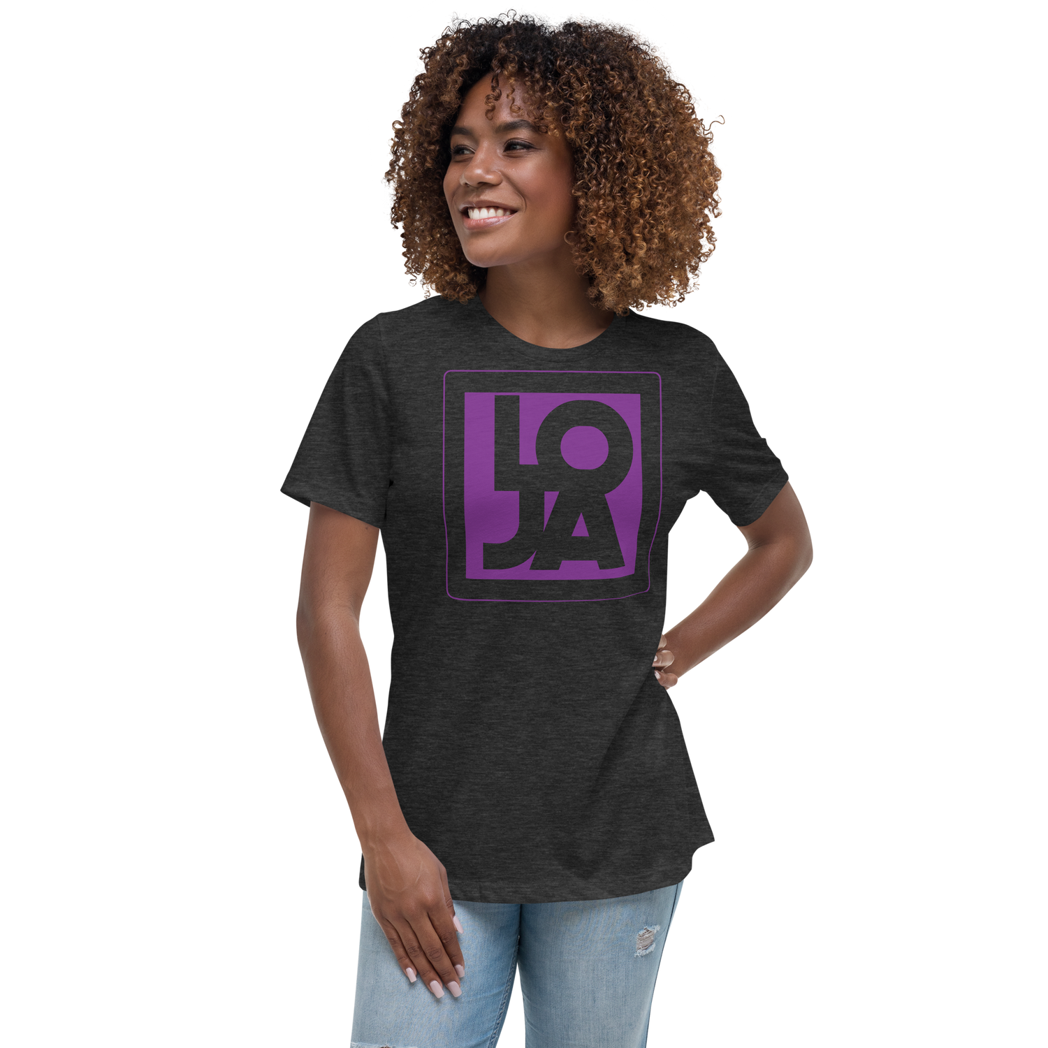 Royal King Purple Lion Of Judah Apparel Logo Women's Relaxed T-Shirt