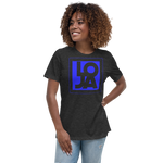 Planet Earth Blue Lion Of Judah Apparel Logo Women's Relaxed T-Shirt
