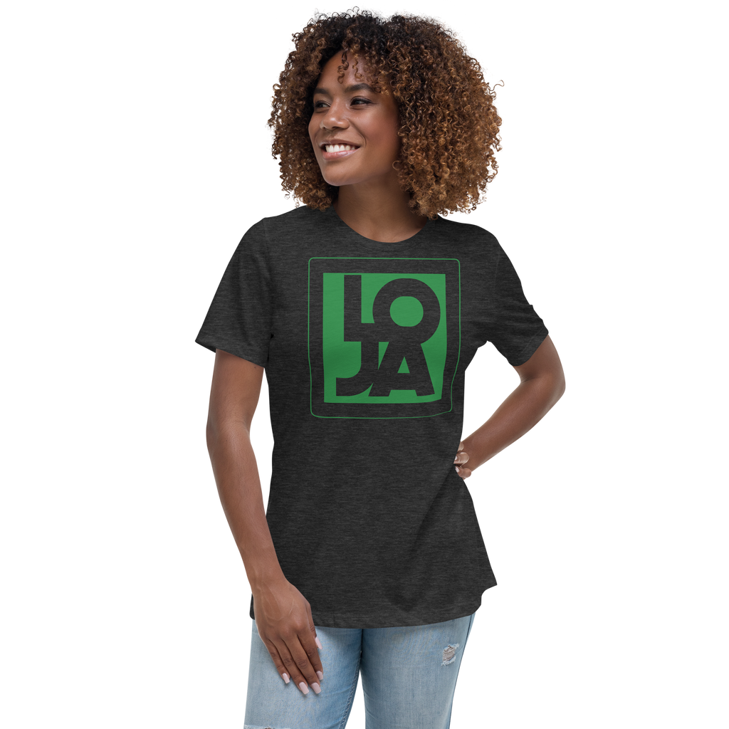Green Frog Color Lion Of Judah Apparel Logo Women's Relaxed T-Shirt