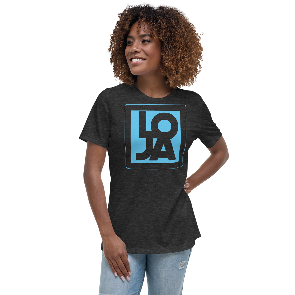 Baby Blue Lion Of Judah Apparel Logo Women's Relaxed T-Shirt