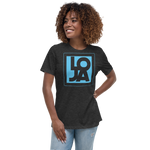 Baby Blue Lion Of Judah Apparel Logo Women's Relaxed T-Shirt