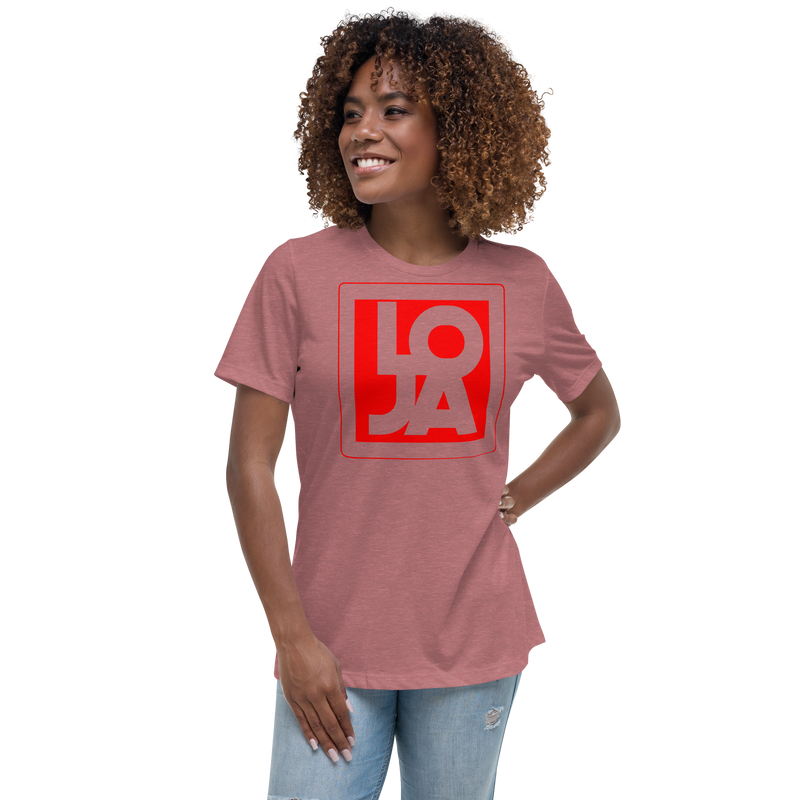 Lion Of Judah Apparel Logo Fire Engine Red Women's Relaxed T-Shirt