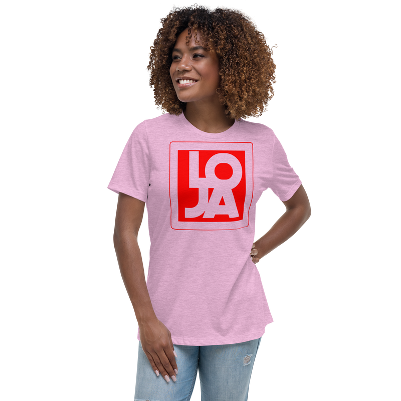 Lion Of Judah Apparel Logo Fire Engine Red Women's Relaxed T-Shirt