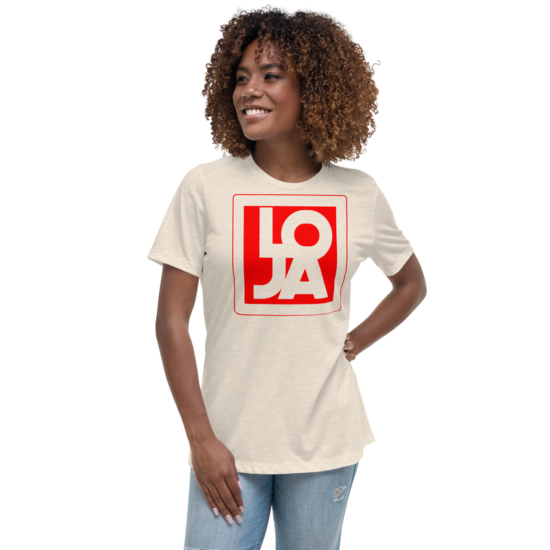 Lion Of Judah Apparel Logo Fire Engine Red Women's Relaxed T-Shirt
