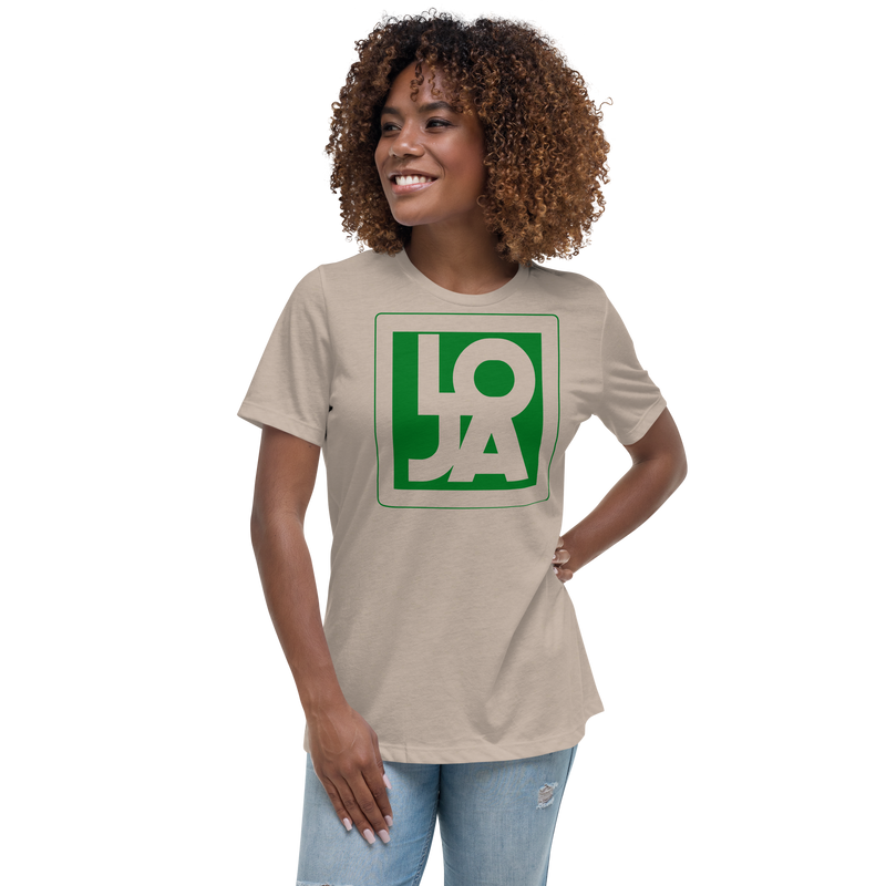 Lion Of Judah Apparel Logo Green Frog Color Women's Relaxed T-Shirt