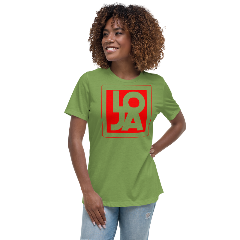Lion Of Judah Apparel Logo Fire Engine Red Women's Relaxed T-Shirt