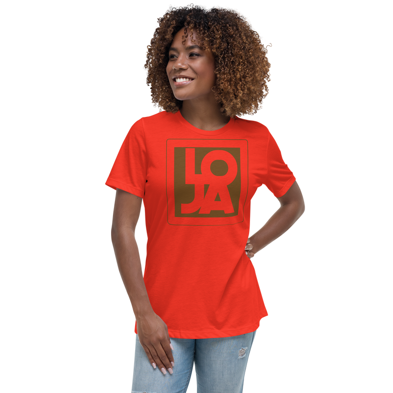 Lion Of Judah Apparel Logo Chocolate Brown Mocha Women's Relaxed T-Shirt