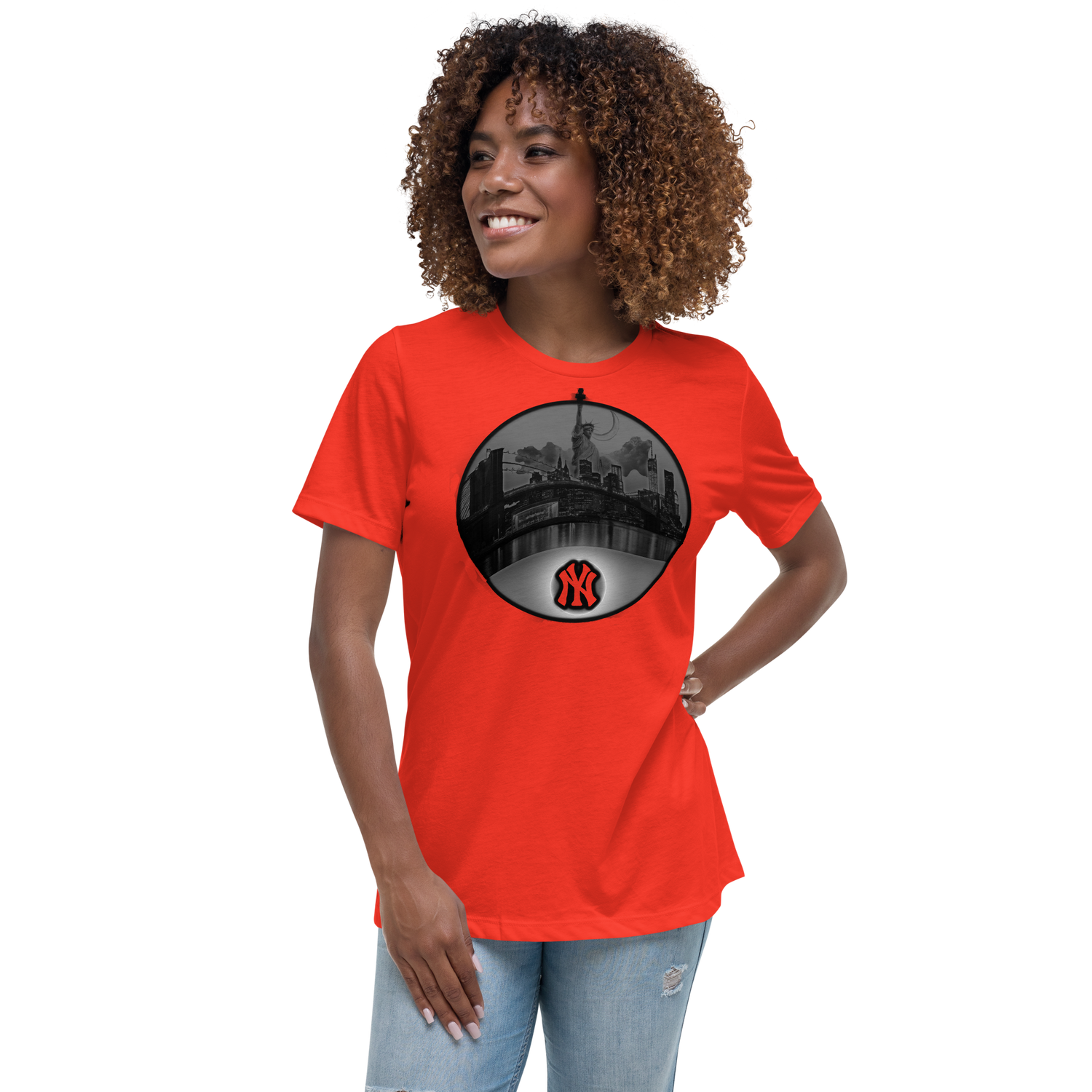 NYC New York City Skyline Women's Relaxed T-Shirt