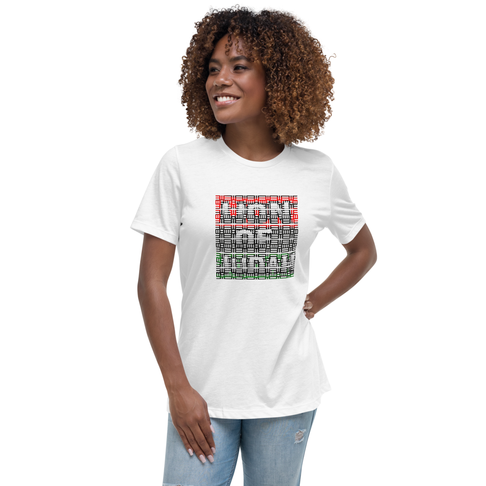 Lion of judah Adinkra African Design Women's Relaxed T-Shirt