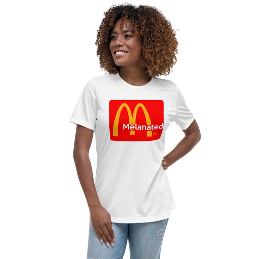 McDonalds Melanated Logo Women's Relaxed T-Shirt