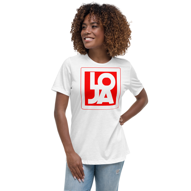 Lion Of Judah Apparel Logo Fire Engine Red Women's Relaxed T-Shirt