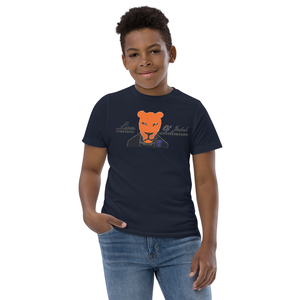 Lion Of Judah Design Youth jersey t-shirt