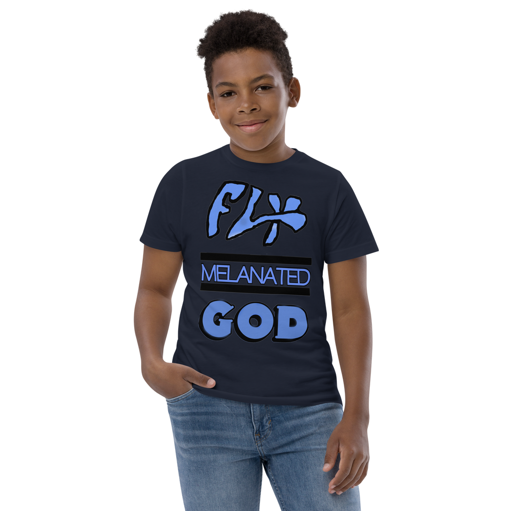 Fly Melanated God Youth jersey t-shirt
