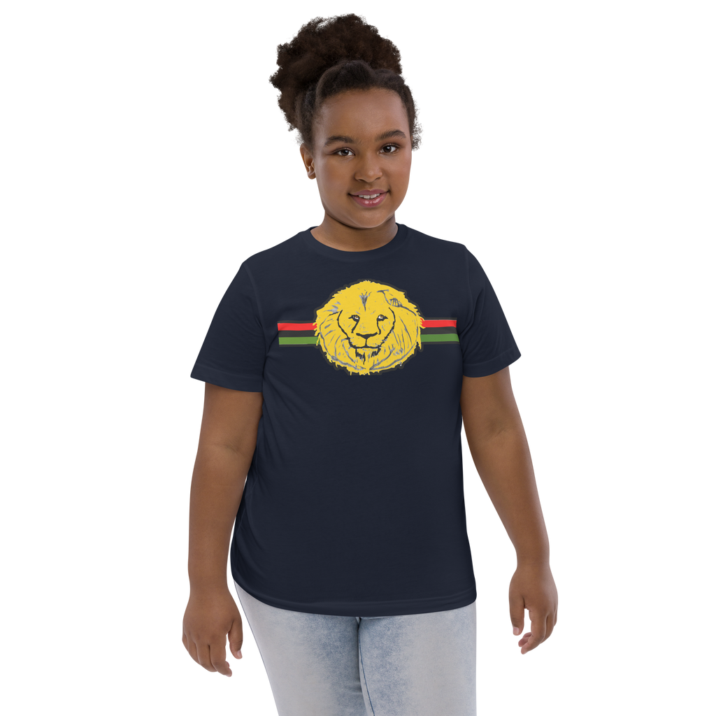 Lion head drawing Youth jersey t-shirt
