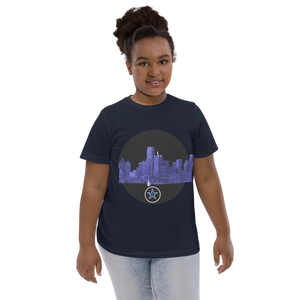 Dallas Texas Skyline Youth jersey t-shirt