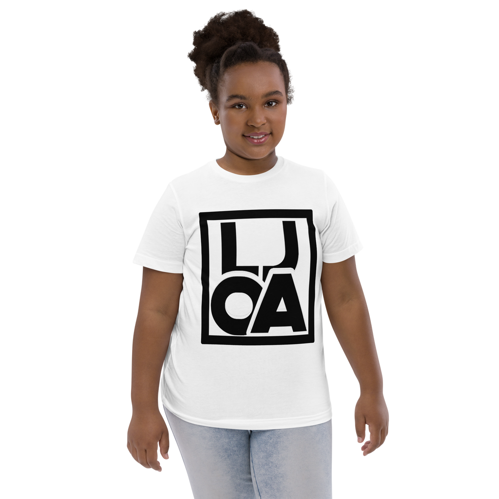 Loja black new logo Youth jersey t-shirt